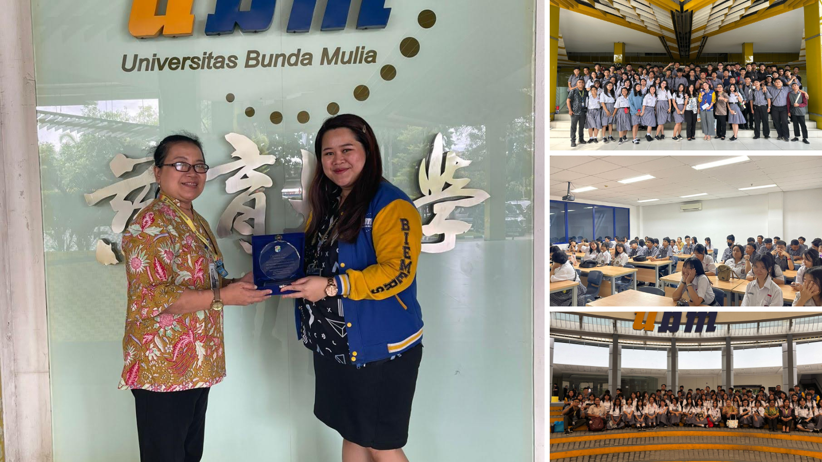 Kegiatan Tour Campus SMK Grafika Mardi Yuana Bogor ke Universitas Bunda Mulia