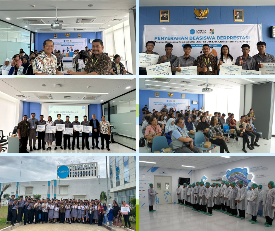 Scholarship dan Kunjungan Industri SMK Grafika Mardi Yuana Bogor ke PT. Lami Packaging Indonesia