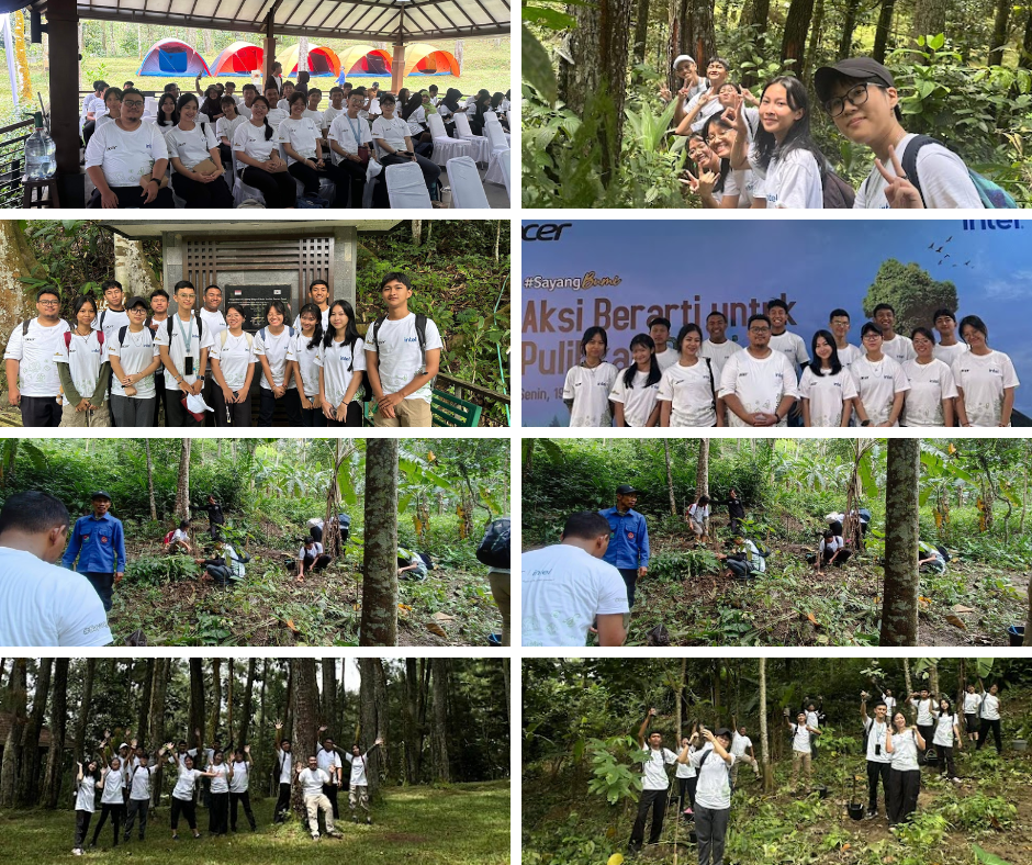 Aksi Tanam Pohon SMKS Grafika Mardi Yuana Bersama Acer