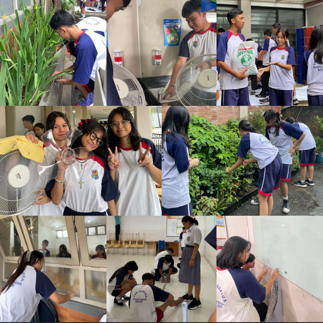 Aksi Peduli Lingkungan SMK Grafika Mardi Yuana